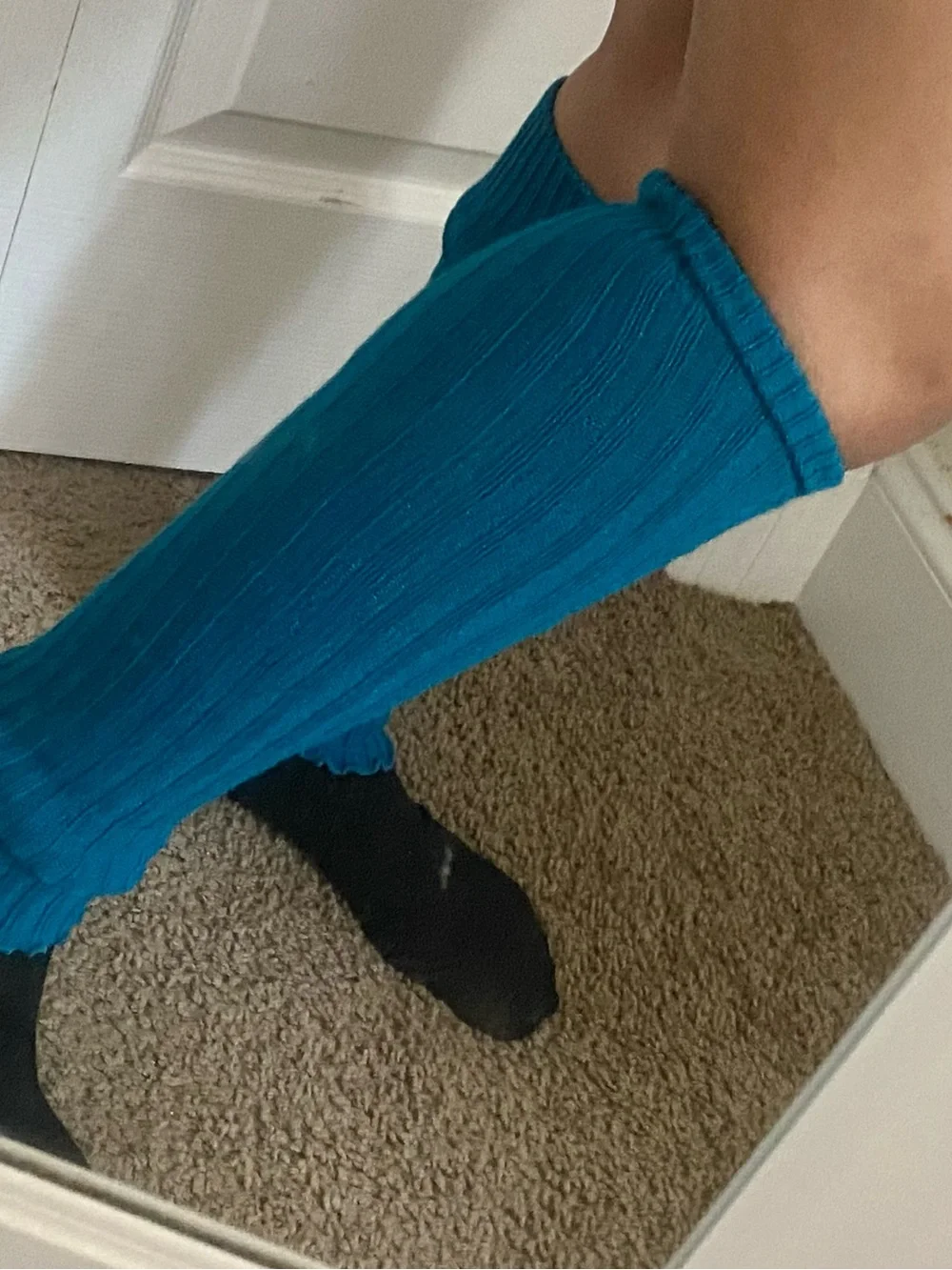 Blue Leg Warmers